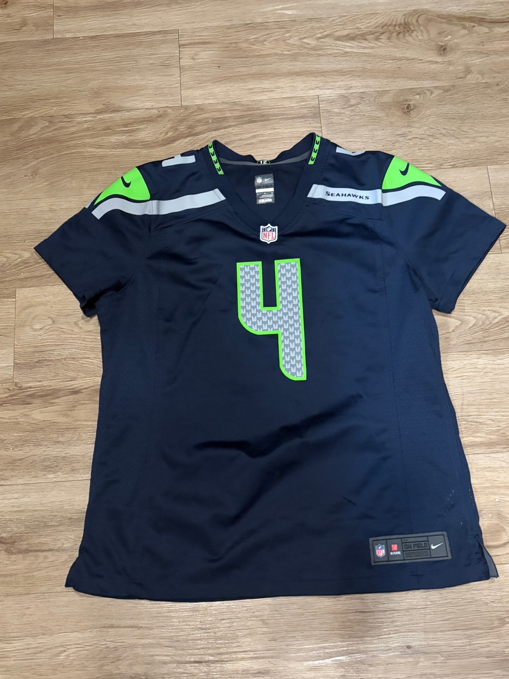 NFL Seattle Seahawks women’s Navy & Lime Green Jersey